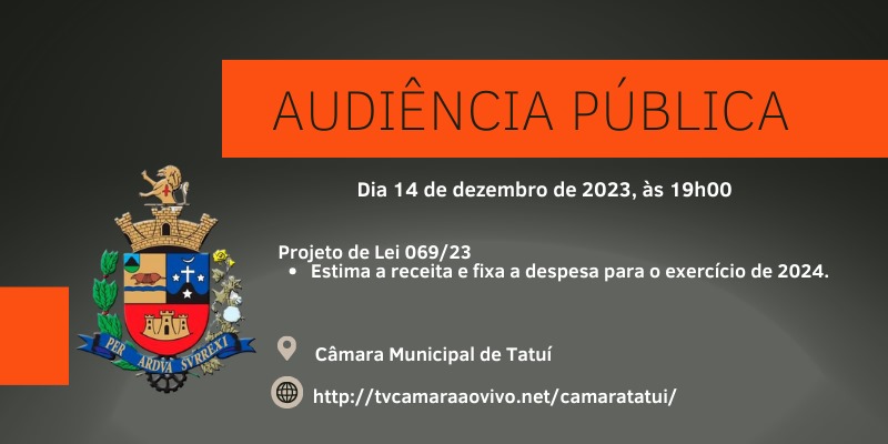 AUDIÊNCIA PÚBLICA - LOA 2024